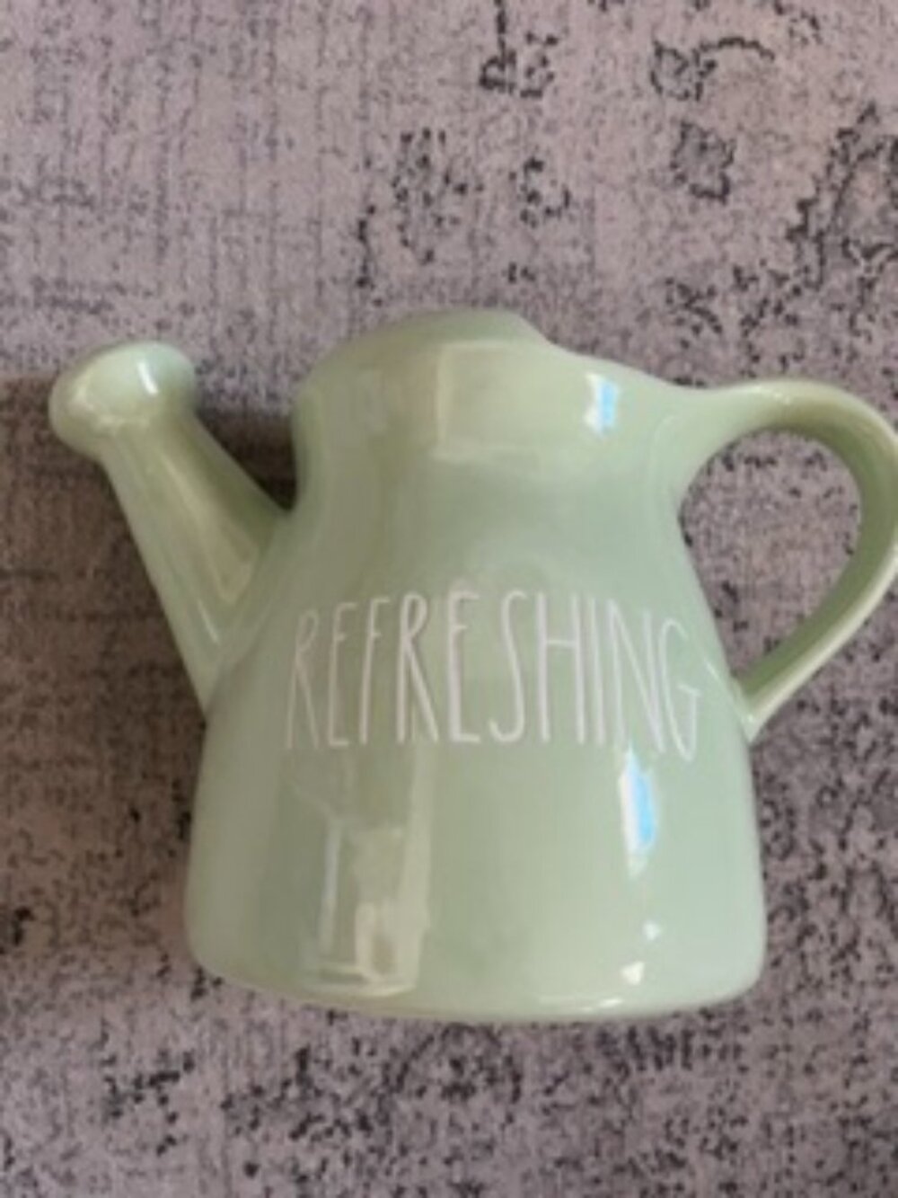 Rae Dunn Garden Watering Can Pitcher "REFRESHING"